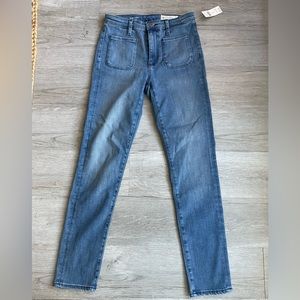 AG THE STEVIE HIGH-RISE SKINNY ANKLE JEANS Anthropologie Exclusive